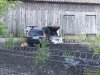 Samochód osobowy wbił się w stodołę w miejscowości Wężewo.